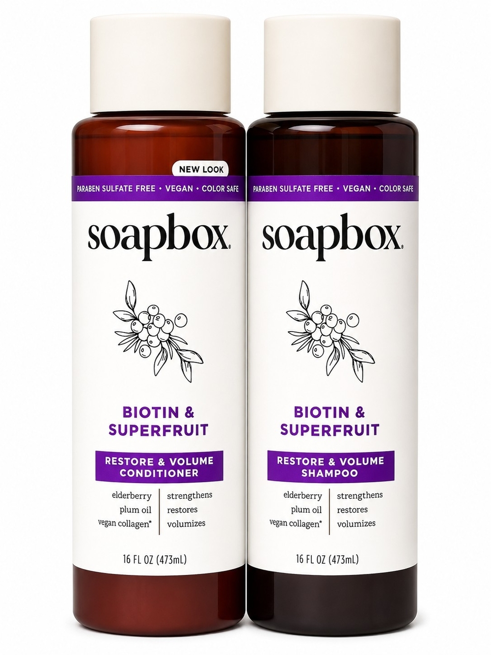 $11 Add On Soapbox Biotin & Superfruit Restore & Volume Conditioner 16 oz